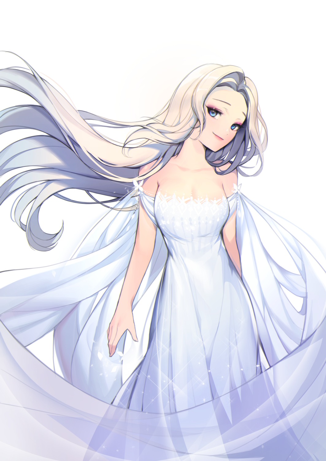 Jy 0305 Frozen Elsa Frozen Cleavage Dress No Bra
